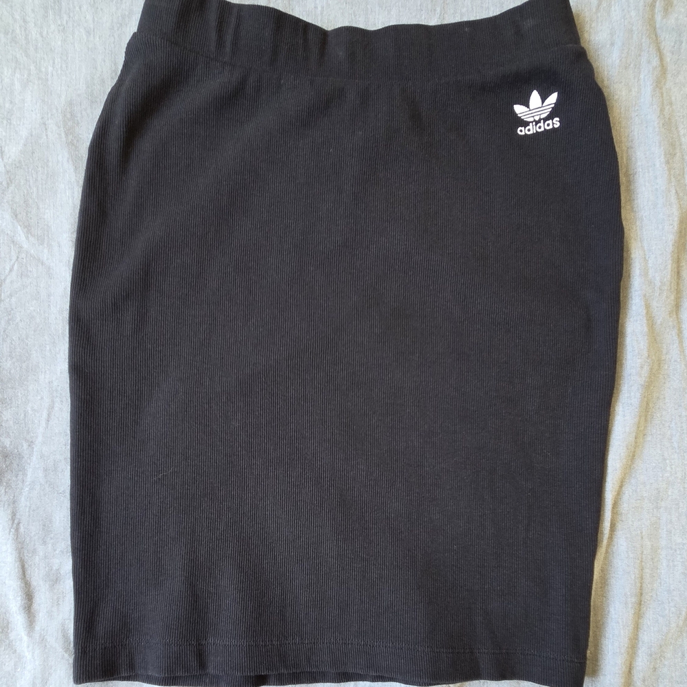 Adidas Black Knee-Length Pencil Skirt